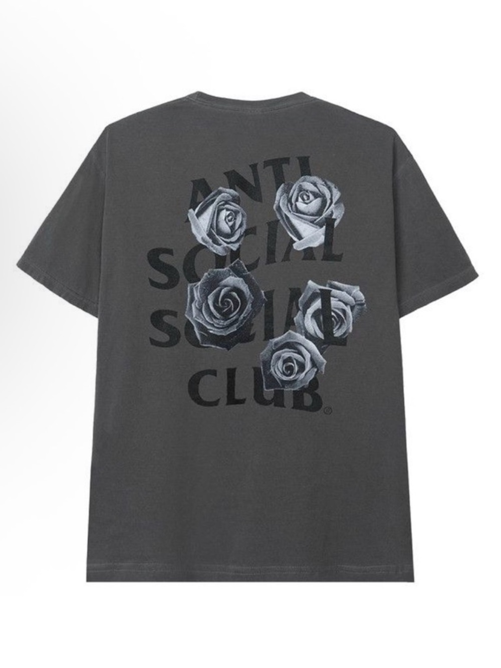 Anti Social Social Club Bat Emoji Tee in Charcoal